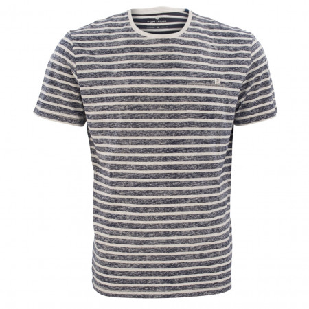 SALE % | Tom Tailor Men Casual | T-Shirt - Modern Fit - Stripes | Blau online im Shop bei meinfischer.de kaufen