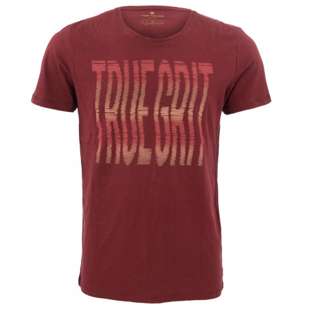 SALE % | Tom Tailor Men Casual | T-Shirt - Regular Fit - Print | Rot online im Shop bei meinfischer.de kaufen