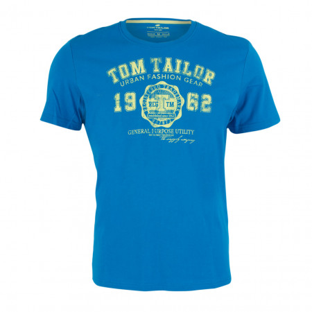 SALE % | Tom Tailor Men Casual | T-Shirt platzierter Druck 1/2 | Blau online im Shop bei meinfischer.de kaufen