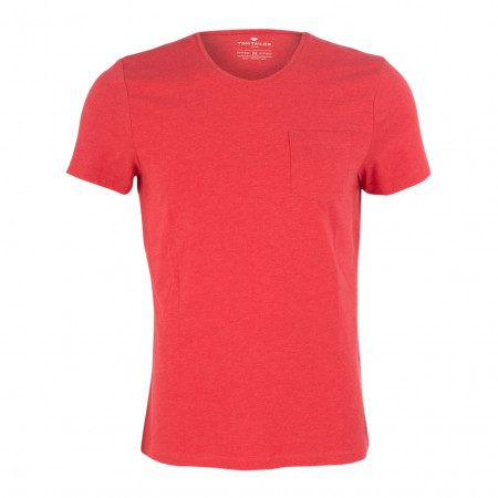 SALE % | Tom Tailor Men Casual | T-Shirt - Slim Fit - Stretch-Qualität | Rot online im Shop bei meinfischer.de kaufen