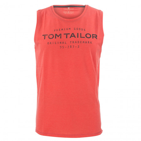 SALE % | Tom Tailor Men Casual | Tank Top - Regular Fit - Print | Rot online im Shop bei meinfischer.de kaufen