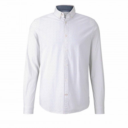 SALE % | Tom Tailor Men Casual | Freizeithemd - Regular Fit -  Button Down | Weiß online im Shop bei meinfischer.de kaufen