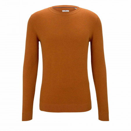 SALE % | Tom Tailor Men Casual | Pullover - Regular Fit - organische Baumwolle | Orange online im Shop bei meinfischer.de kaufen