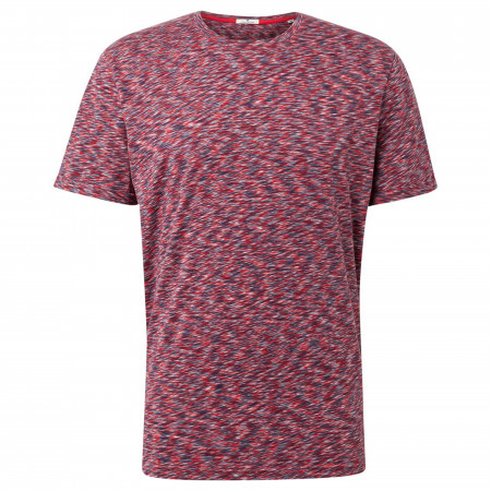 SALE % | Tom Tailor Men Casual | T-Shirt  -Regular Fit - Melange-Optik | Rot online im Shop bei meinfischer.de kaufen