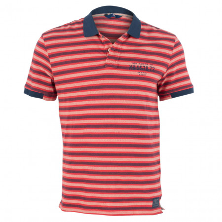 SALE % | Tom Tailor Men Casual | Poloshirt - Modern Fit - Stripes | Rot online im Shop bei meinfischer.de kaufen