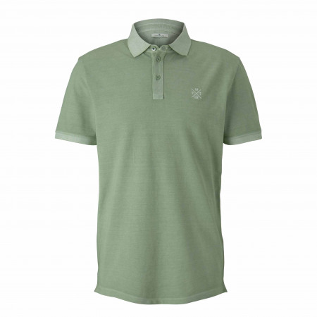 SALE % | Tom Tailor Men Casual | Poloshirt - Modern Fit - unifarben | Grün online im Shop bei meinfischer.de kaufen