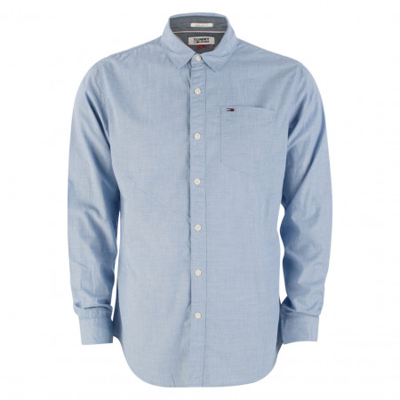 SALE % | Tommy Jeans | Freizeithemd - Regular Fit -  Classic Kent | Blau online im Shop bei meinfischer.de kaufen