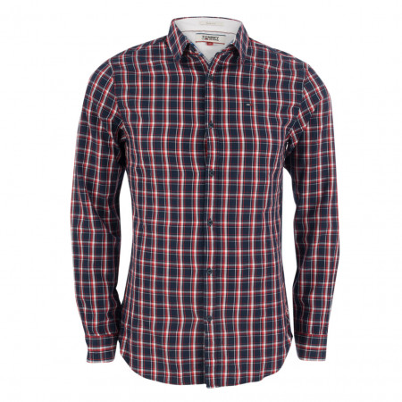 SALE % | Tommy Jeans | Freizeithemd - Modern Fit - Classic Kent | Rot online im Shop bei meinfischer.de kaufen