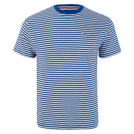 SALE % | Tommy Jeans | T-Shirt - Regular Fit - Stripes | Blau online im Shop bei meinfischer.de kaufen