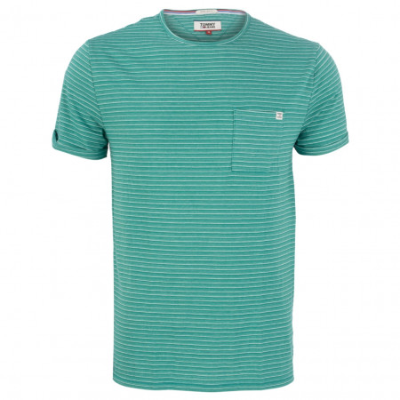 SALE % | Tommy Jeans | T-Shirt - Regular Fit - Stripes | Grün online im Shop bei meinfischer.de kaufen