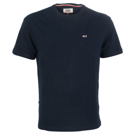 SALE % | Tommy Jeans | T-Shirt - Regular Fit - unifarben | Blau online im Shop bei meinfischer.de kaufen