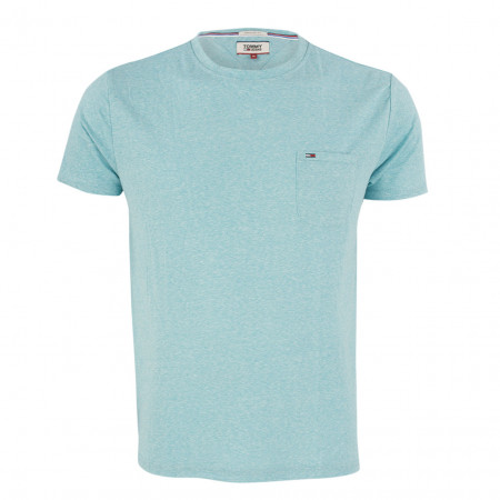 SALE % | Tommy Jeans | T-Shirt - Regular Fit - Melange-Optik | Blau online im Shop bei meinfischer.de kaufen