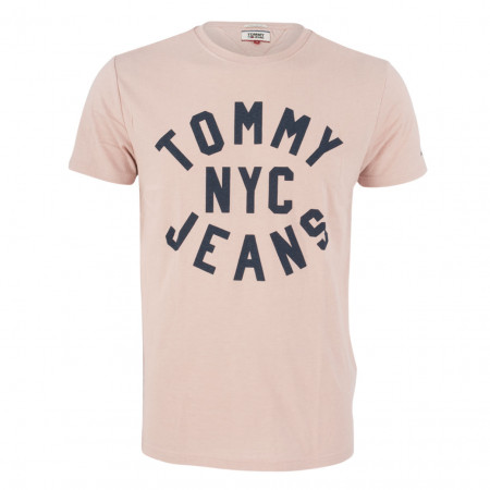 SALE % | Tommy Jeans | T-Shirt - Regular Fit - Labelprint | Rosa online im Shop bei meinfischer.de kaufen