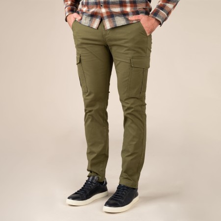 SALE % | Tommy Jeans | Cargohose - Slim Fit - unifarben | Grün online im Shop bei meinfischer.de kaufen