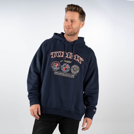 SALE % | Tommy Jeans | Sweatshirt - Relaxed Fit - Kapuze | Blau online im Shop bei meinfischer.de kaufen