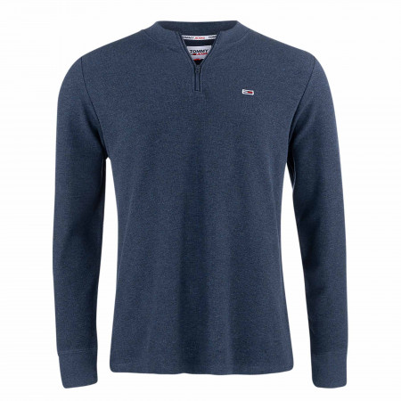 SALE % | Tommy Jeans | Sweatshirt - Loose Fit - TJM Wafflesnit | Blau online im Shop bei meinfischer.de kaufen