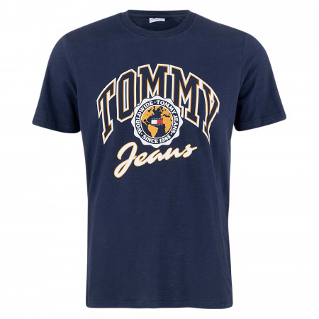 SALE % | Tommy Jeans | T-Shirt - Regular Fit - Print | Blau online im Shop bei meinfischer.de kaufen