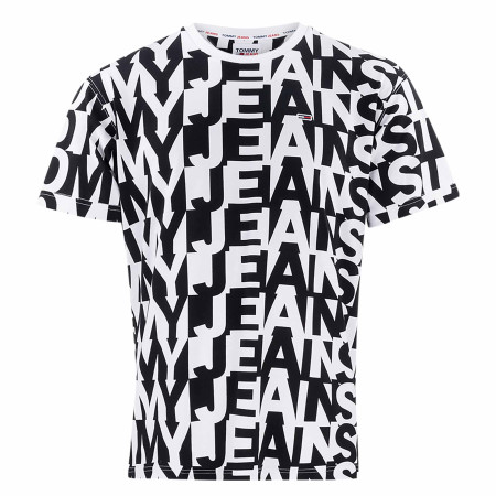 SALE % | Tommy Jeans | T-Shirt - Regular Fit - Word-Print | Weiß online im Shop bei meinfischer.de kaufen