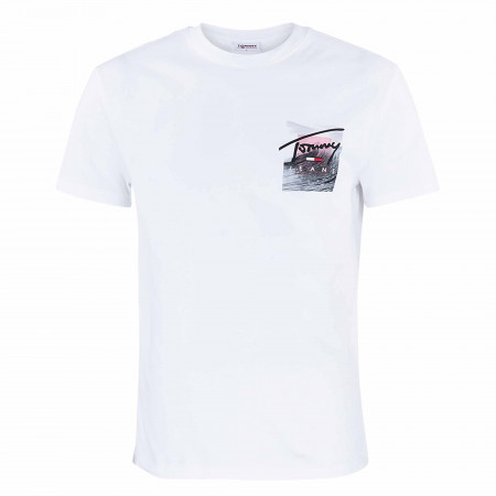 SALE % | Tommy Jeans | T-Shirt - Loose Fit - Print | Weiß online im Shop bei meinfischer.de kaufen