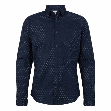 SALE % | Tom Tailor Men Casual | Freizeithemd - Regular Fit - Print | Blau online im Shop bei meinfischer.de kaufen