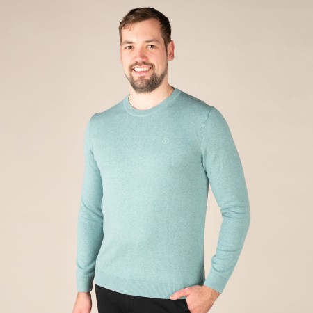 SALE % | Tom Tailor Men Casual | Pullover - Regular Fit - Unifarben | Blau online im Shop bei meinfischer.de kaufen