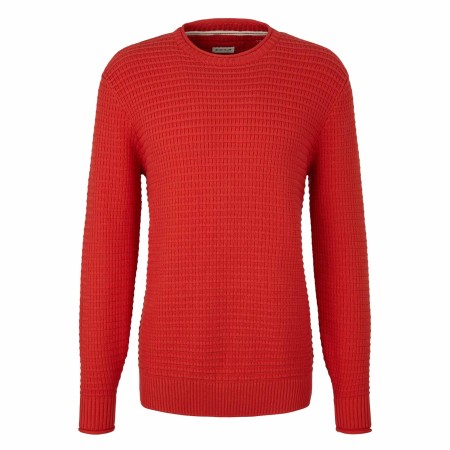 SALE % | Tom Tailor Men Casual | Pullover - Regular Fit - Baumwolle | Rot online im Shop bei meinfischer.de kaufen