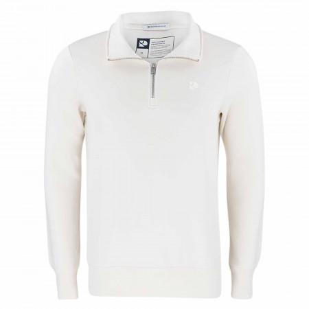 SALE % | Tom Tailor Men Casual | Sweatshirt - Regular Fit - Troyer | Weiß online im Shop bei meinfischer.de kaufen