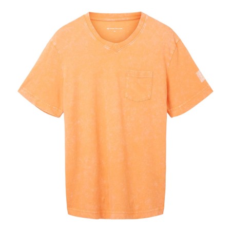 SALE % | Tom Tailor Men Casual | T-Shirt - Loose Fit - V-Neck | Orange online im Shop bei meinfischer.de kaufen
