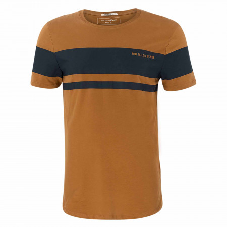 SALE % | Tom Tailor Men Casual | T-Shirt - Regular Fit - 1/2 Arm | Braun online im Shop bei meinfischer.de kaufen