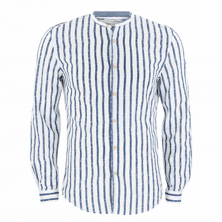 SALE % | Tom Tailor Men Casual | Freizeithemd - Fitted - Stripes | Blau online im Shop bei meinfischer.de kaufen