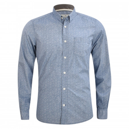 SALE % | Tom Tailor Men Casual | Freizeithemd - Regular Fit - Under-Button-Down | Blau online im Shop bei meinfischer.de kaufen