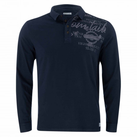 SALE % | Tom Tailor Men Casual | Poloshirt - Regular Fit - Print | Blau online im Shop bei meinfischer.de kaufen