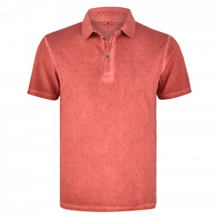 SALE % | Tom Tailor Men Casual | Poloshirt - Regular Fit - Print | Rot online im Shop bei meinfischer.de kaufen