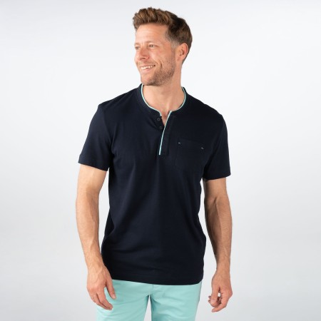 SALE % | Tom Tailor Men Casual | T-Shirt - Regular Fit - Serafino | Blau online im Shop bei meinfischer.de kaufen