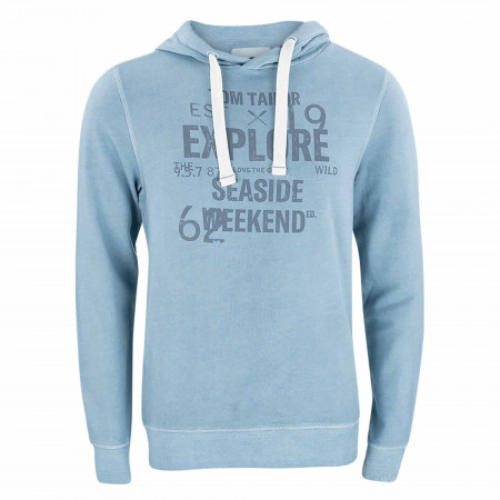 SALE % | Tom Tailor Men Casual | Sweatshirt - Comfort Fit - Print | Blau online im Shop bei meinfischer.de kaufen
