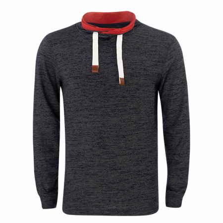 SALE % | Tom Tailor Men Casual | Sweatshirt - Regular Fit - Schalkragen | Grau online im Shop bei meinfischer.de kaufen