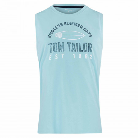 SALE % | Tom Tailor Men Casual | Tanktop - Relaxed Fit - Print | Grün online im Shop bei meinfischer.de kaufen