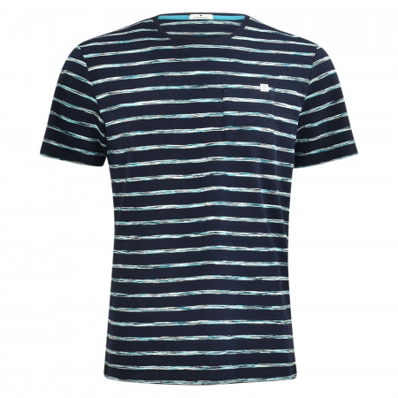 SALE % | Tom Tailor Men Casual | T-Shirt - Regular Fit - Stripes | Blau online im Shop bei meinfischer.de kaufen