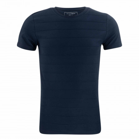 SALE % | Tom Tailor Men Casual | T-Shirt - Regular Fit - Crewneck | Blau online im Shop bei meinfischer.de kaufen