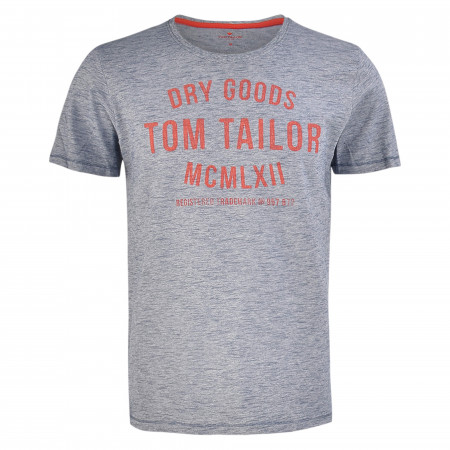 SALE % | Tom Tailor Men Casual | T-Shirt - Regular Fit - Print | Blau online im Shop bei meinfischer.de kaufen
