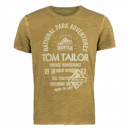 SALE % | Tom Tailor Men Casual | T-Shirt - Regular Fit - Print | Grün online im Shop bei meinfischer.de kaufen
