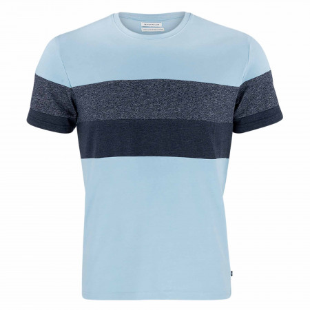 SALE % | Tom Tailor Men Casual | T-Shirt - Regular Fit - Colorblock | Blau online im Shop bei meinfischer.de kaufen