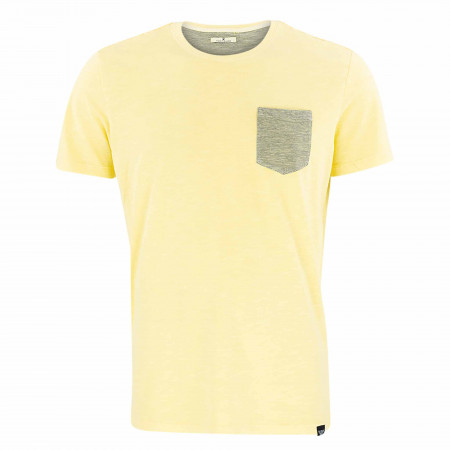 SALE % | Tom Tailor Men Casual | T-Shirt - Regular Fit - Crewneck | Gelb online im Shop bei meinfischer.de kaufen