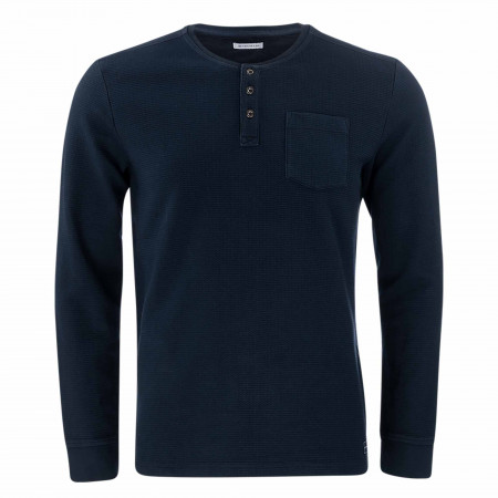 SALE % | Tom Tailor Men Casual | T-Shirt - Regular Fit - Henley | Blau online im Shop bei meinfischer.de kaufen