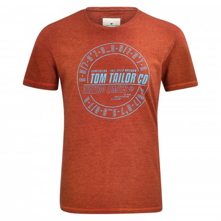 SALE % | Tom Tailor Men Casual | T-Shirt - Regular Fit - Print | Rot online im Shop bei meinfischer.de kaufen