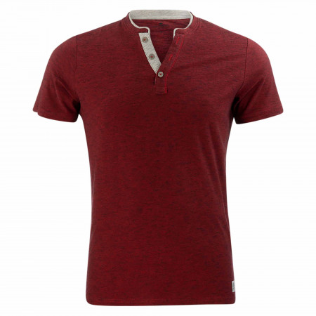 SALE % | Tom Tailor Men Casual | T-Shirt - Regular Fit - Henley | Rot online im Shop bei meinfischer.de kaufen