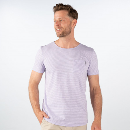SALE % | Tom Tailor Men Casual | T-Shirt - Regular Fit - Stripes | Lila online im Shop bei meinfischer.de kaufen