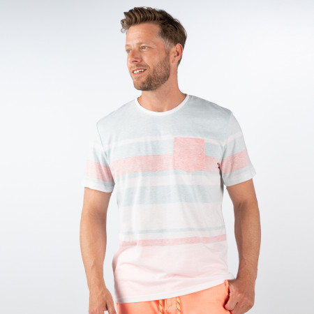 SALE % | Tom Tailor Men Casual | T-Shirt - Regular Fit - Crewneck | Weiß online im Shop bei meinfischer.de kaufen