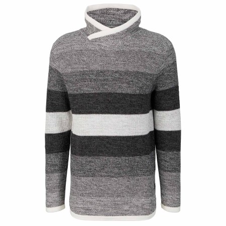SALE % | Tom Tailor Denim | Pullover - Regular Fit - Streifen | Grau online im Shop bei meinfischer.de kaufen