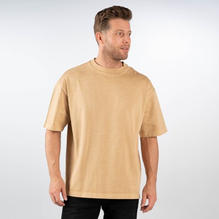 SALE % | Tom Tailor Denim | T-Shirt - Oversize - Washout | Braun online im Shop bei meinfischer.de kaufen